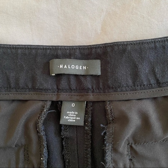 HALOGEN Women Black Ankle Pants size 0 HA379999MI - Picture 10 of 12
